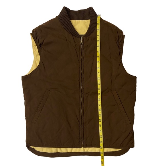 Loro Piana Men’s Brown Vest Size L  Pockets Warm Full Zip Cashmere - Picture 7 of 11